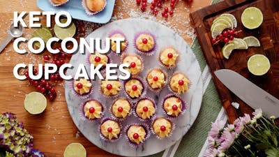 Keto coconut cupcakes