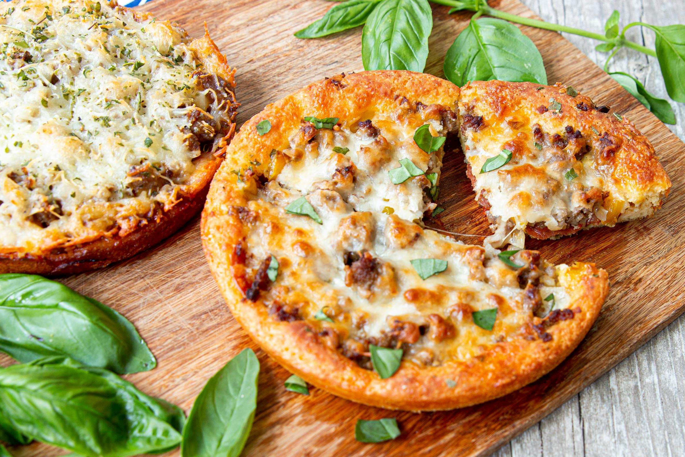 Low Carb Deep Dish Pan Pizza Recipe Diet Doctor