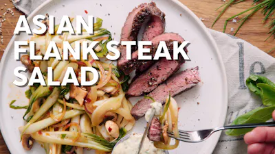 Asian flank steak salad