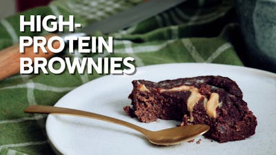 High-protein brownies