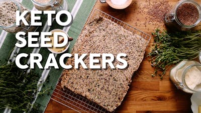Keto seed crackers
