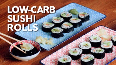 Low-carb sushi rolls