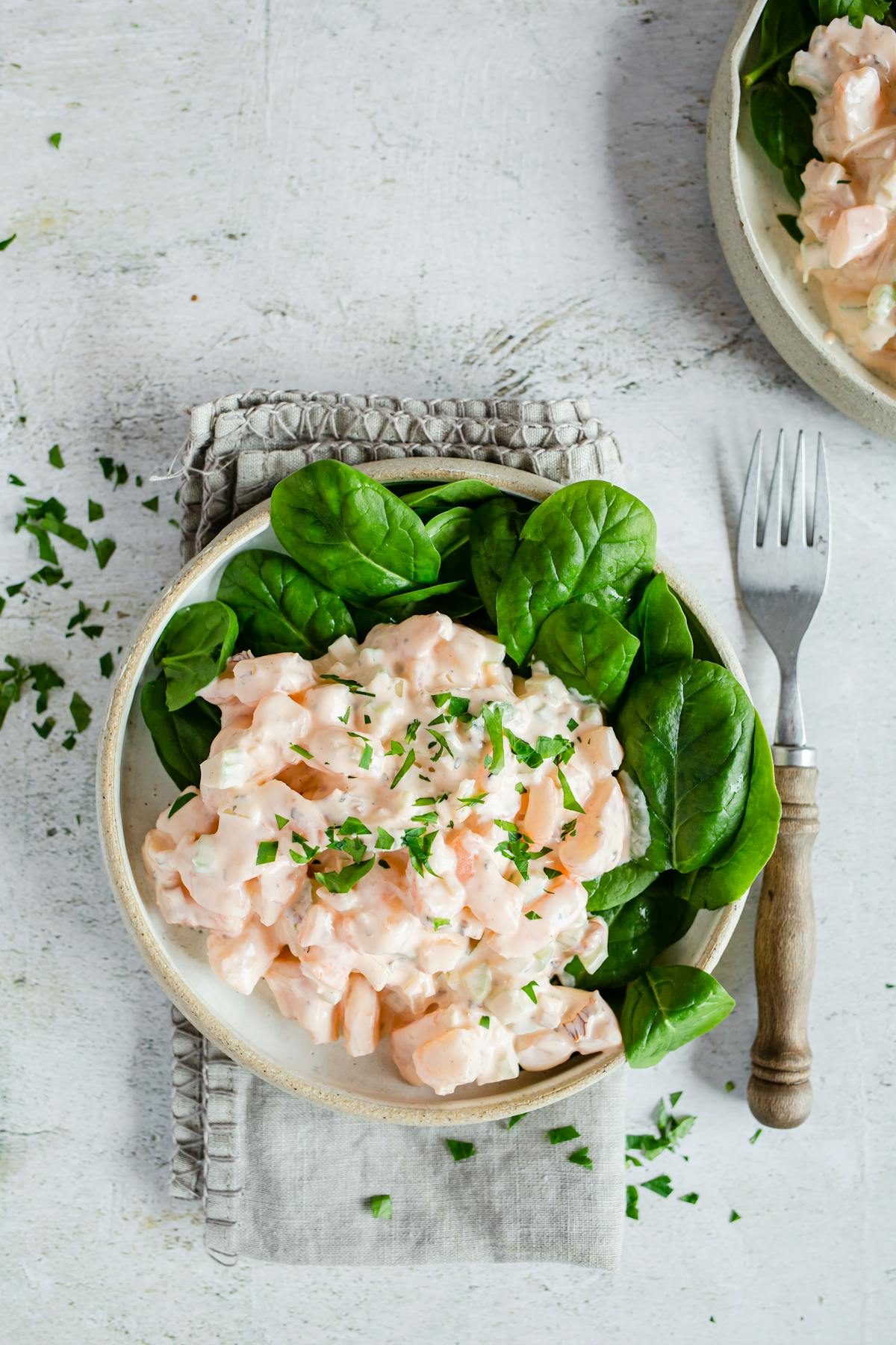 Spicy 7-minute shrimp salad
