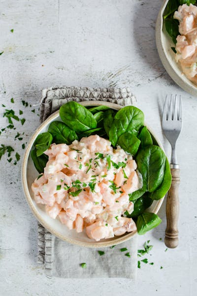 Spicy 7-minute shrimp salad