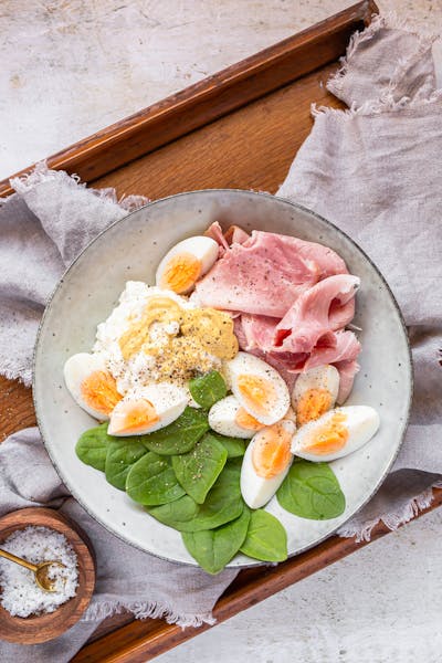 High-protein keto breakfast bowl