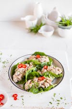 Thai keto tuna salad wrap