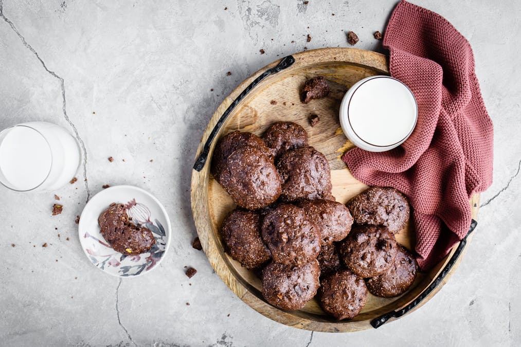 High protein chocolate pistachio cookies