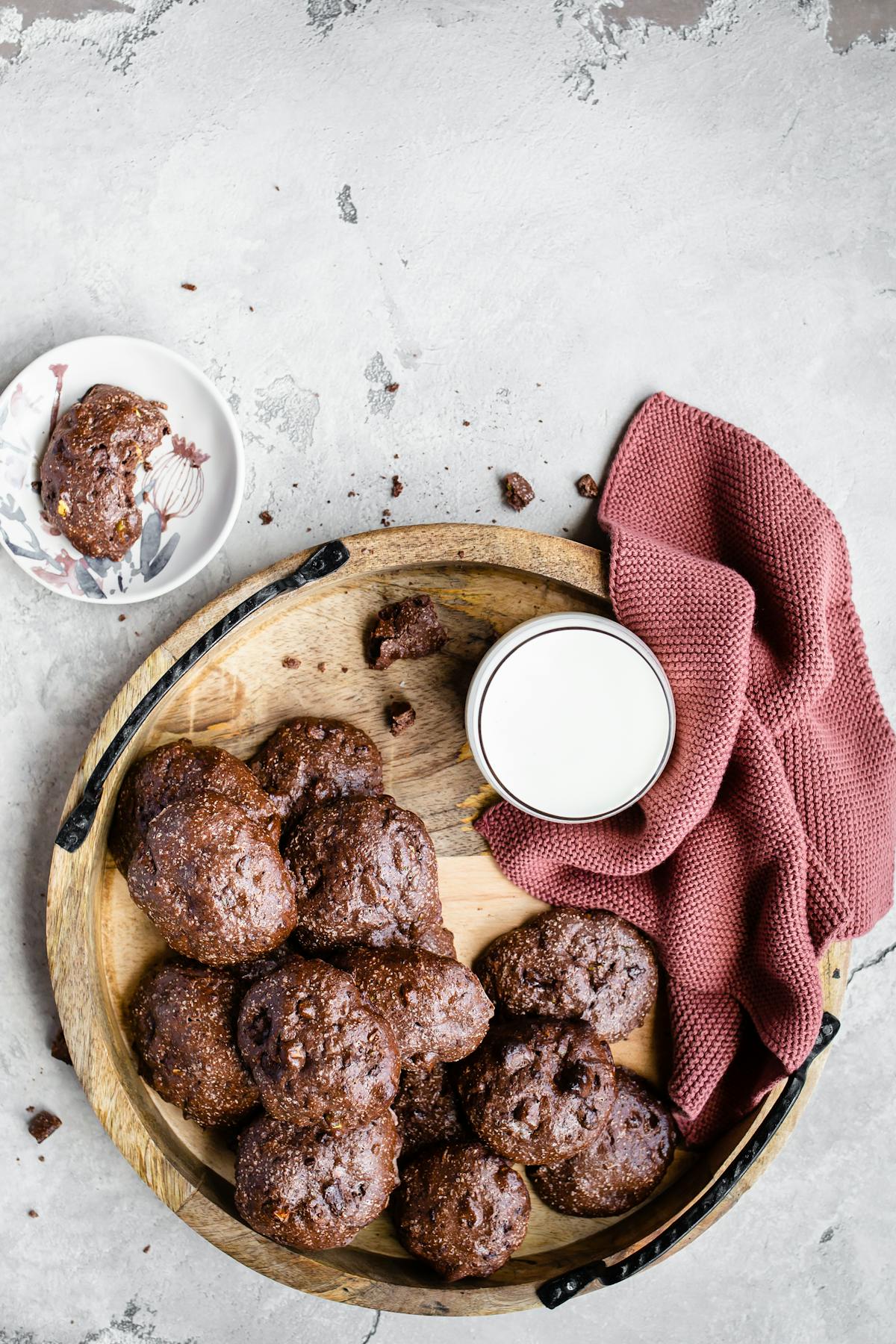 High protein chocolate pistachio cookies