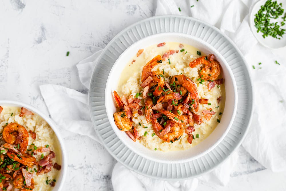Keto Shrimp and Cauliflower Grits Keto Recipe Diet Doctor