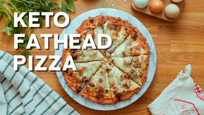 Keto Fathead pizza