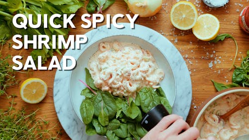 Spicy 7-minute shrimp salad