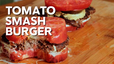 Tomato smash burger