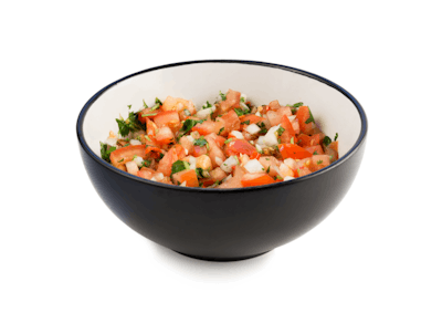 black bean with salsa