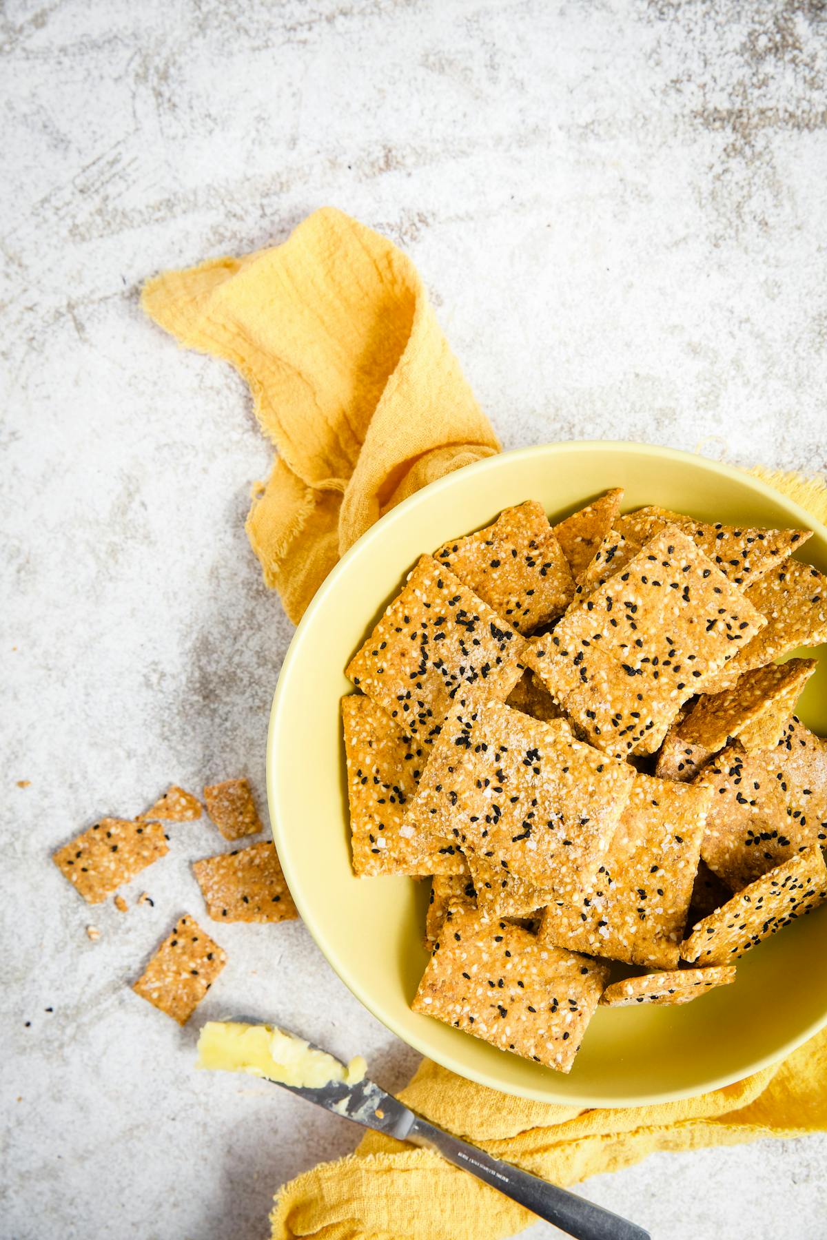 Seasoned keto avocado crackers