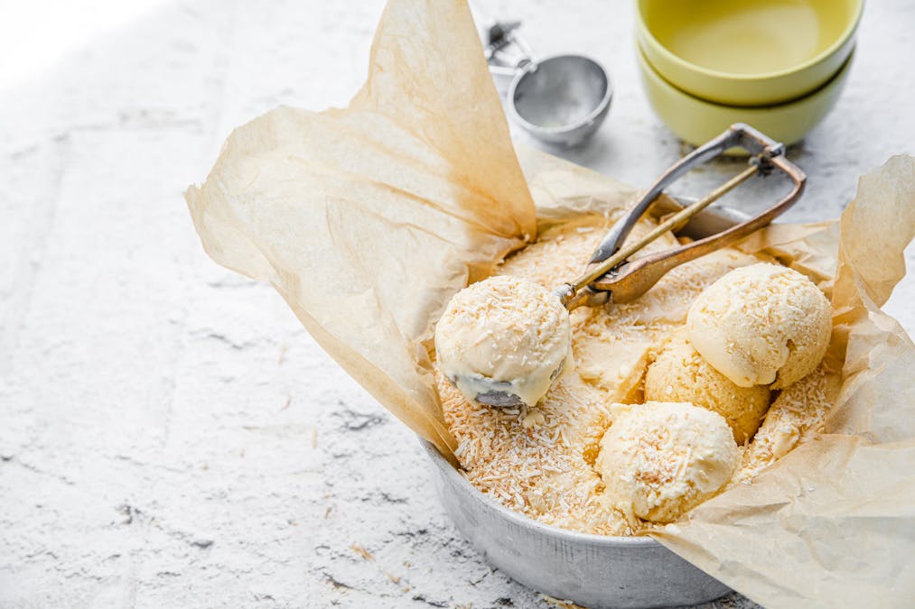 Keto coconut ice cream