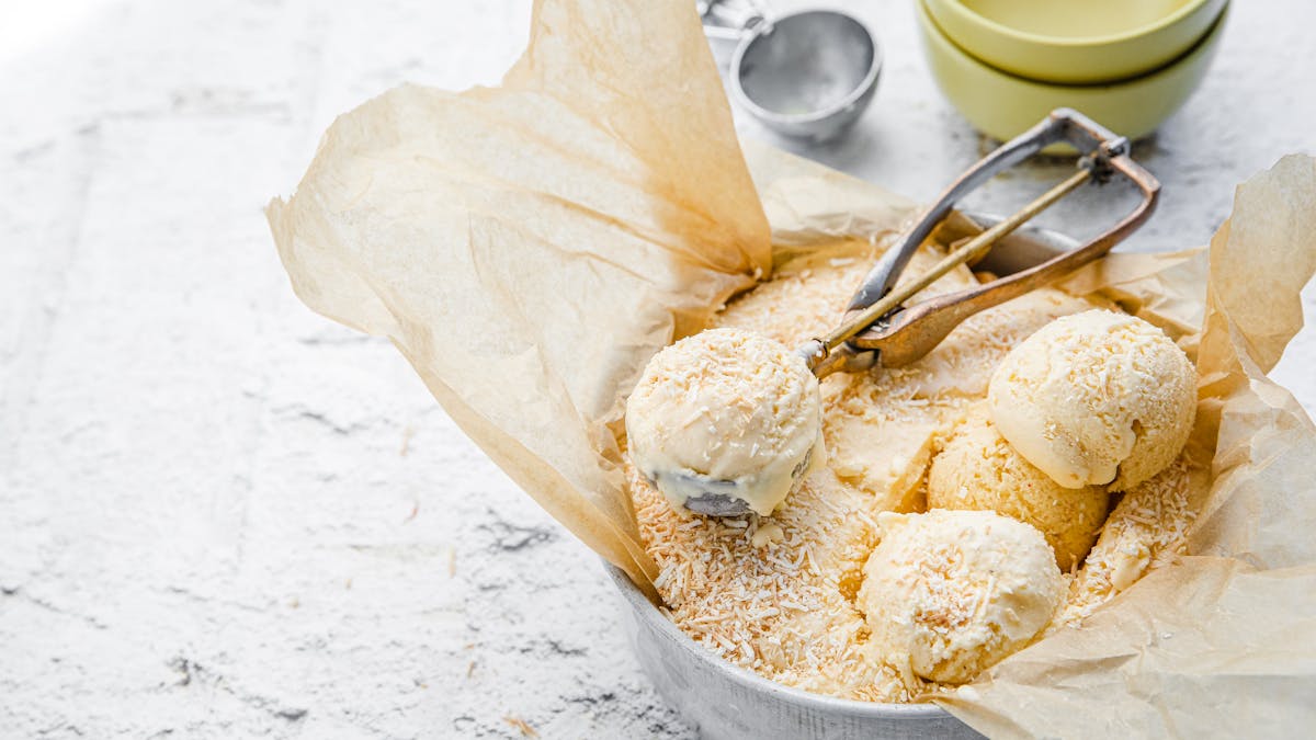 Keto coconut ice cream