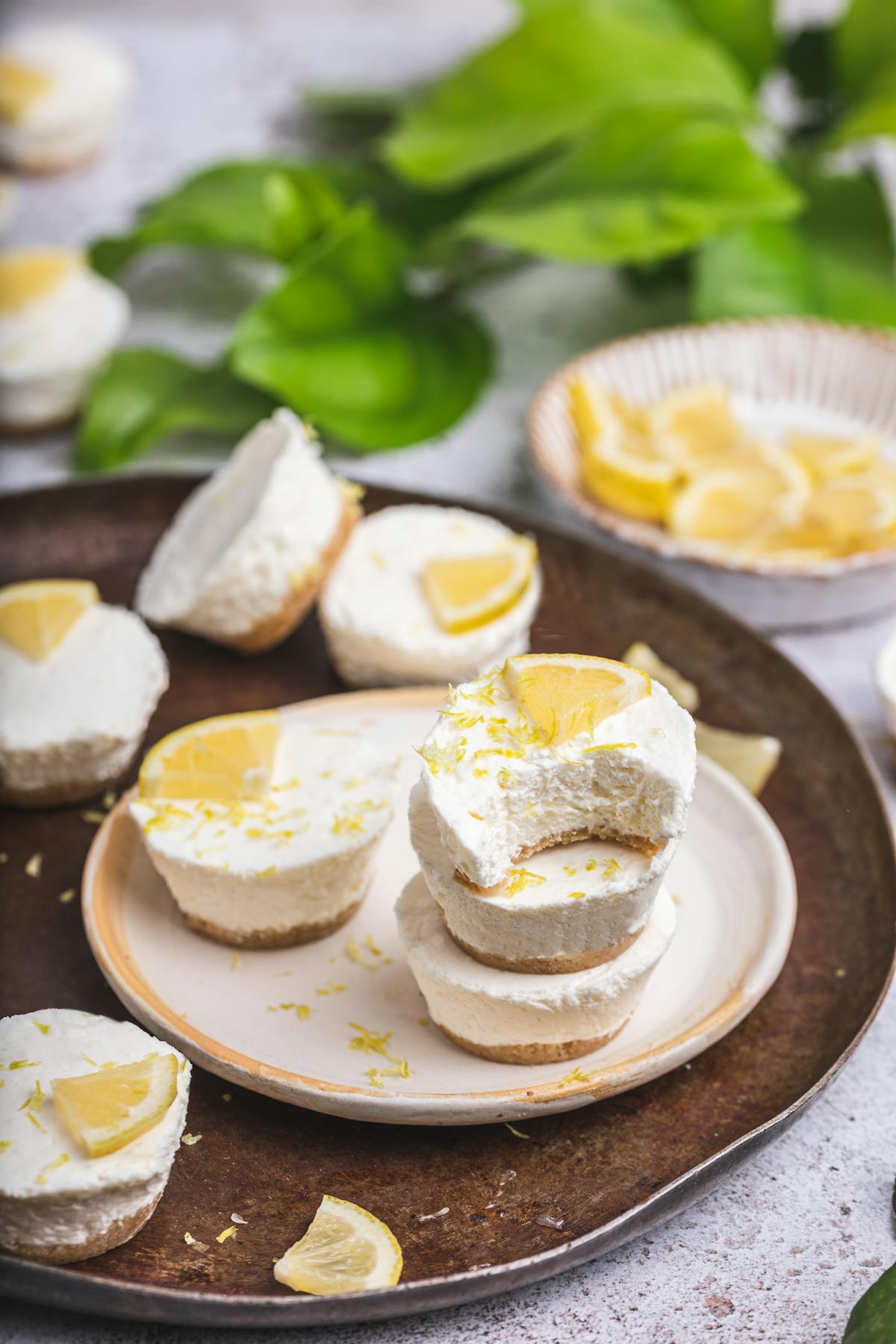 Keto lemon cheesecake bites