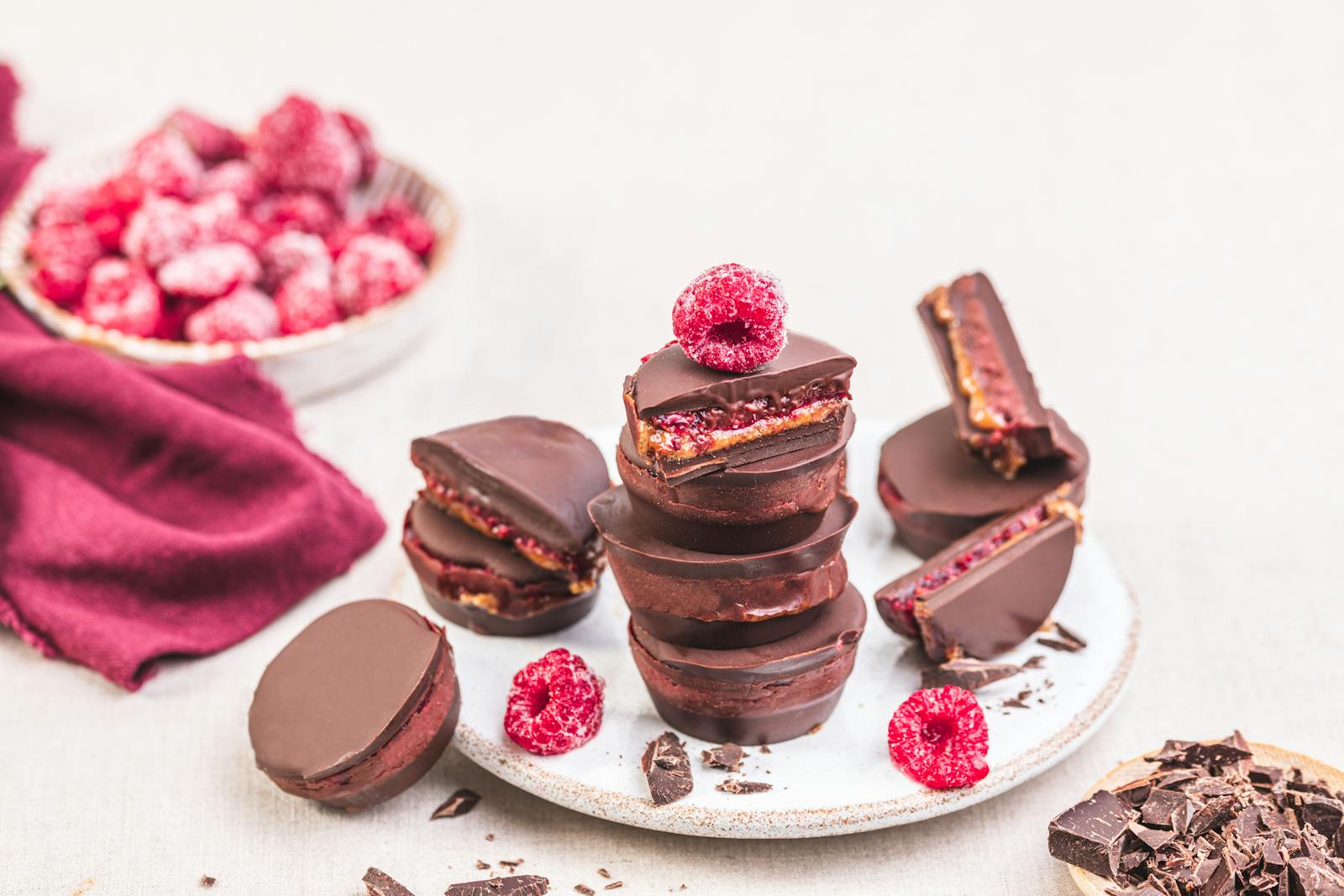 Low Carb Chocolate, Almond & Raspberry Cups Recipes Diet Doctor