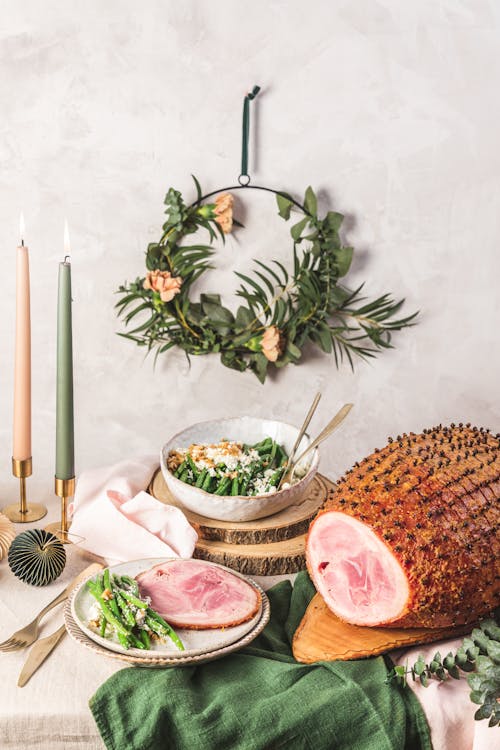 Sugar-free orange-glazed ham