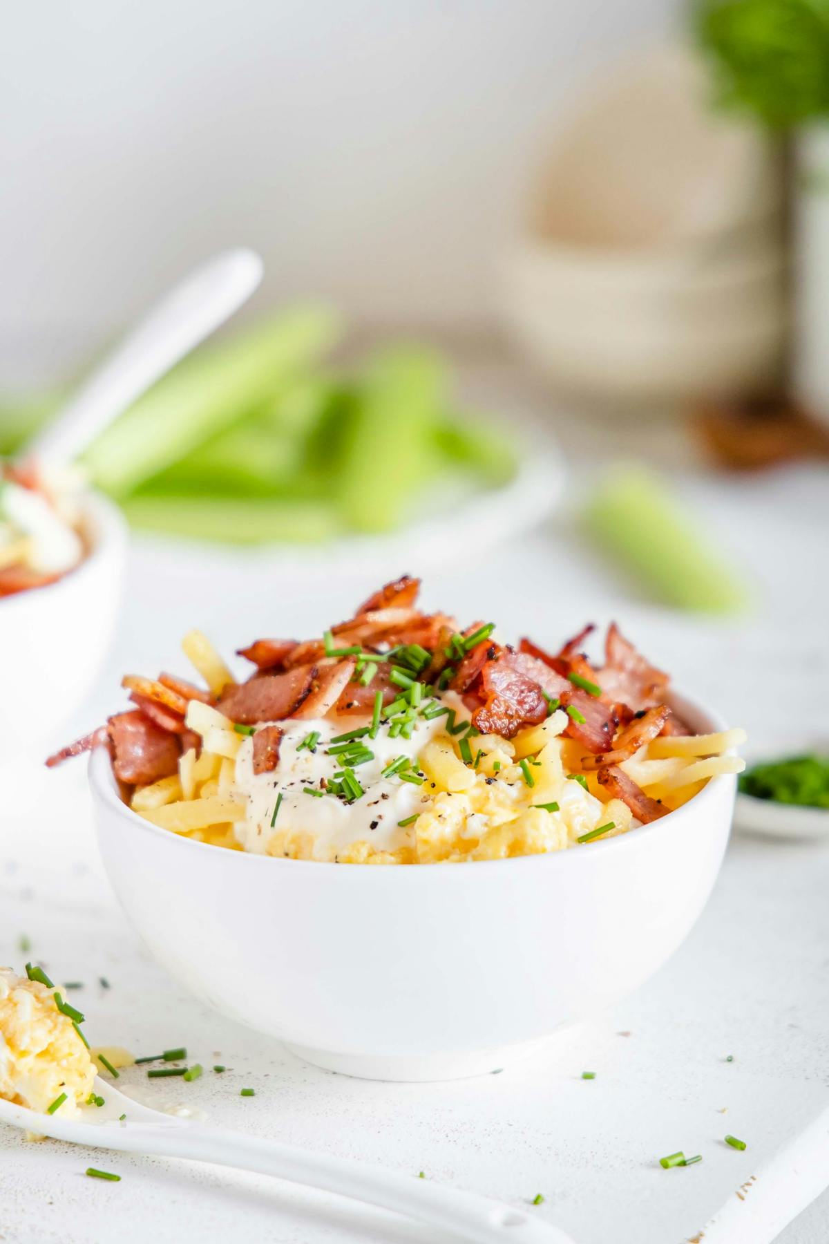 Loaded breakfast egg bowl