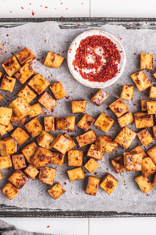 Crispy fried tofu
