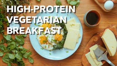 High-protein vegetarian breakfast