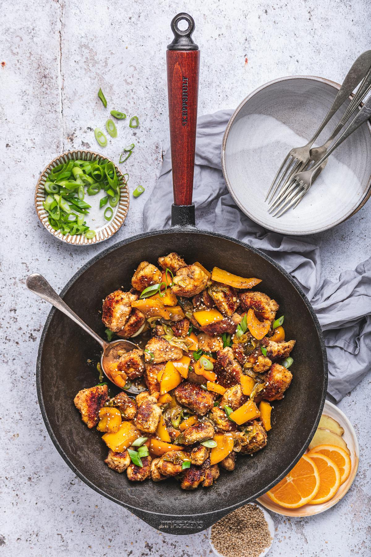 Low carb orange chicken