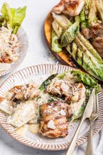 Grilled chicken Caesar salad