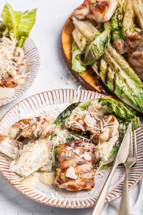 Grilled chicken Caesar salad