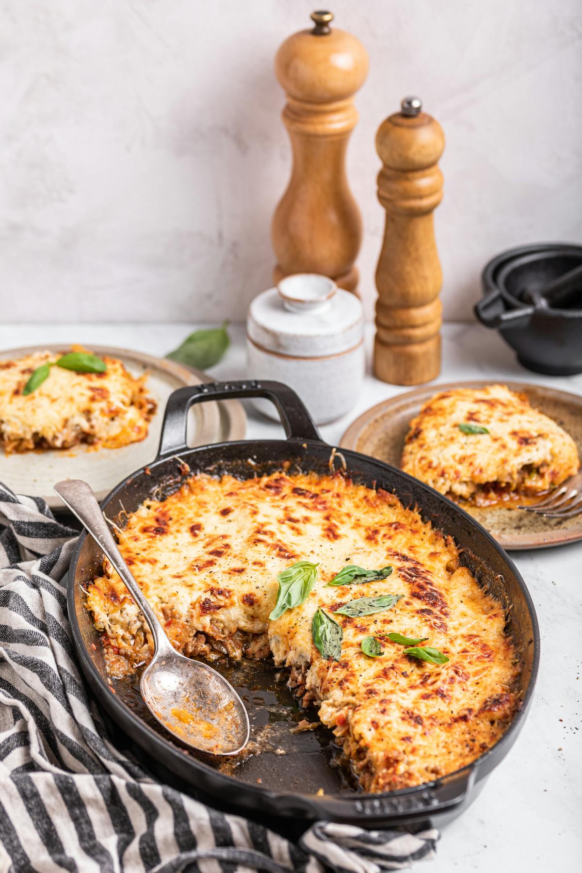 Keto skillet lasagna
