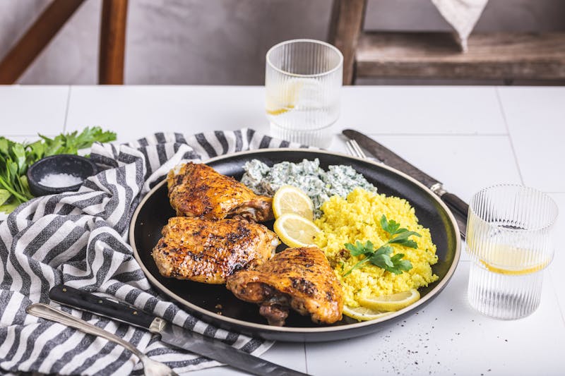 baked-chicken-thighs-with-cauliflower-rice-h