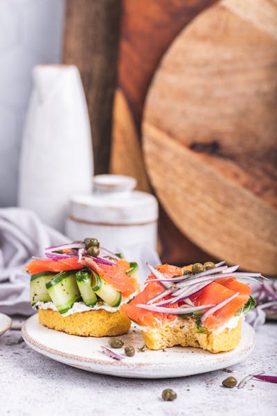 Keto lox sandwich
