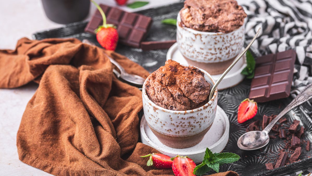 Sugar-free chocolate soufflƩ