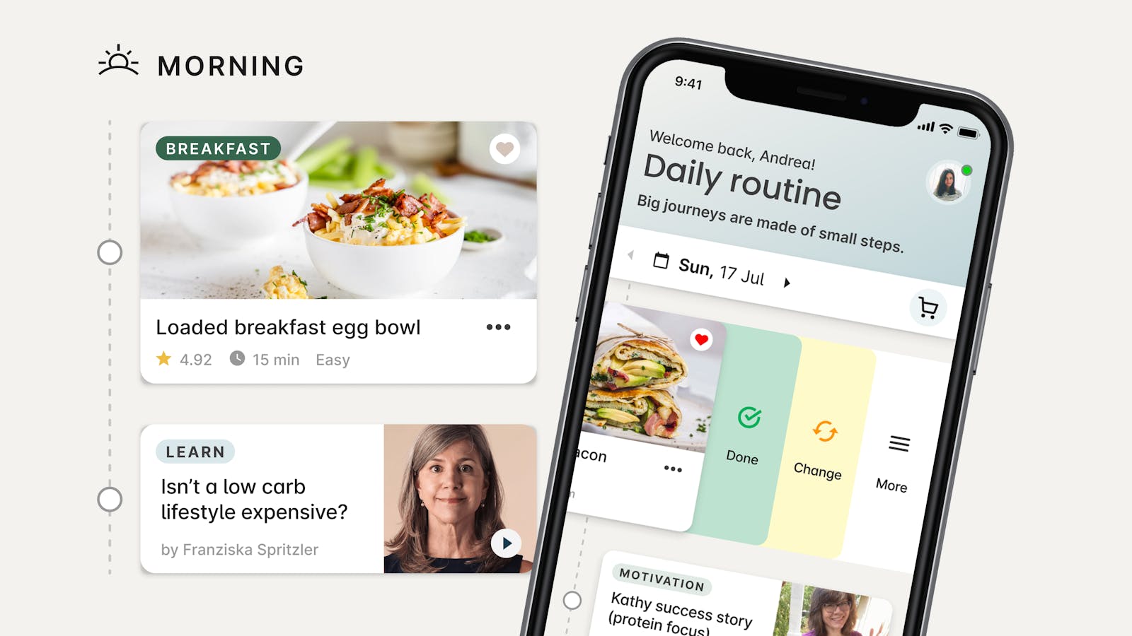 Get into daily habits with our new app feature, Daily Routine – Diet Doctor