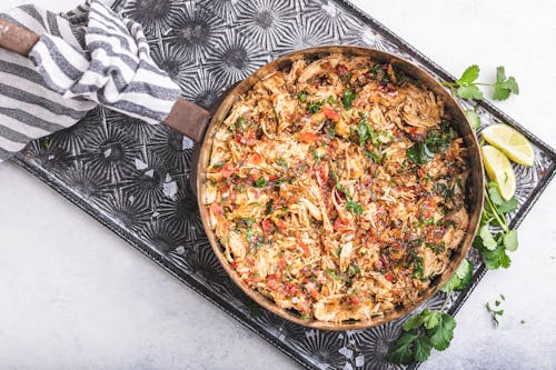 Two-ingredient Mexican pulled chicken