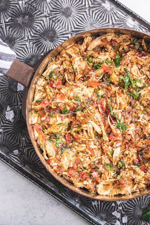 Two-ingredient Mexican pulled chicken
