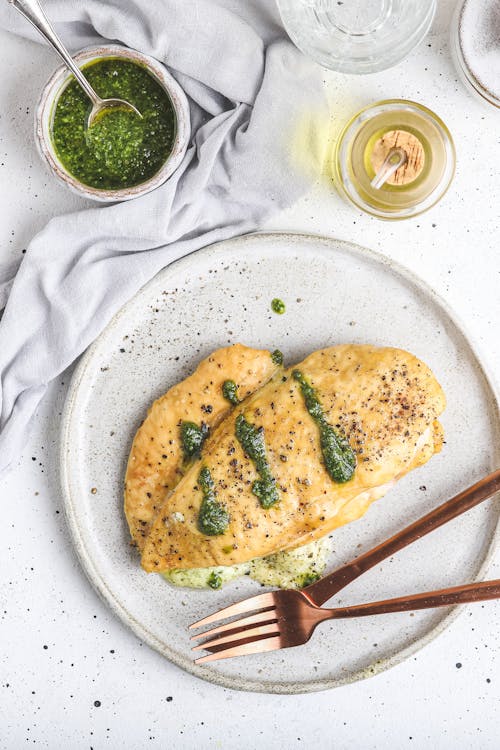 Air fryer Italian stuffed chicken breasts