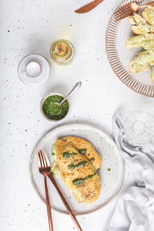 Air fryer Italian stuffed chicken breasts