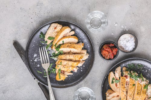 Air fryer stuffed chicken breasts with herb cream cheese