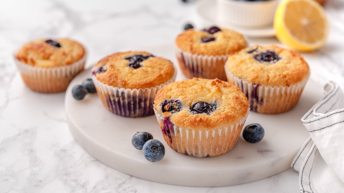 Keto Blueberry Lemon Muffins
