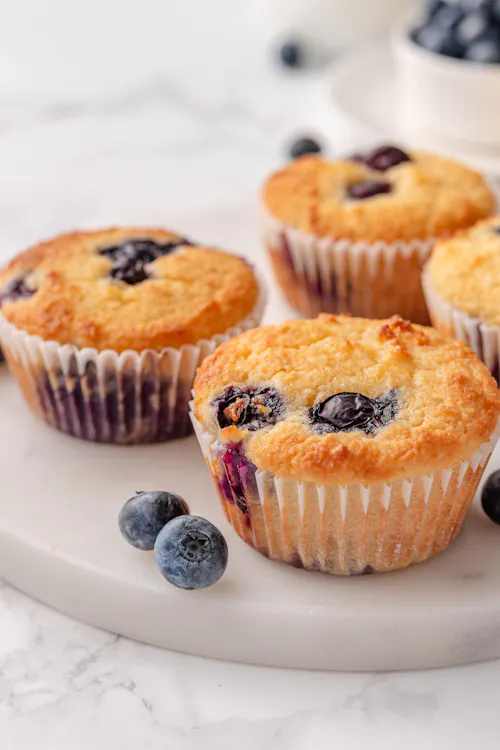 Keto Blueberry Lemon Muffins