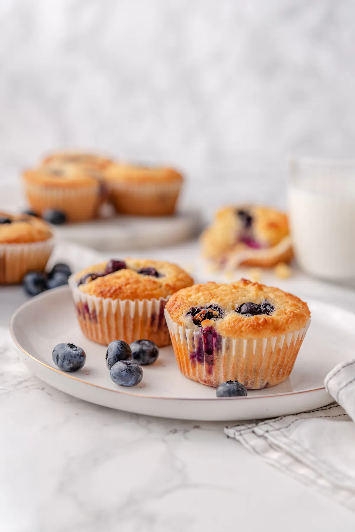 Keto Blueberry Lemon Muffins