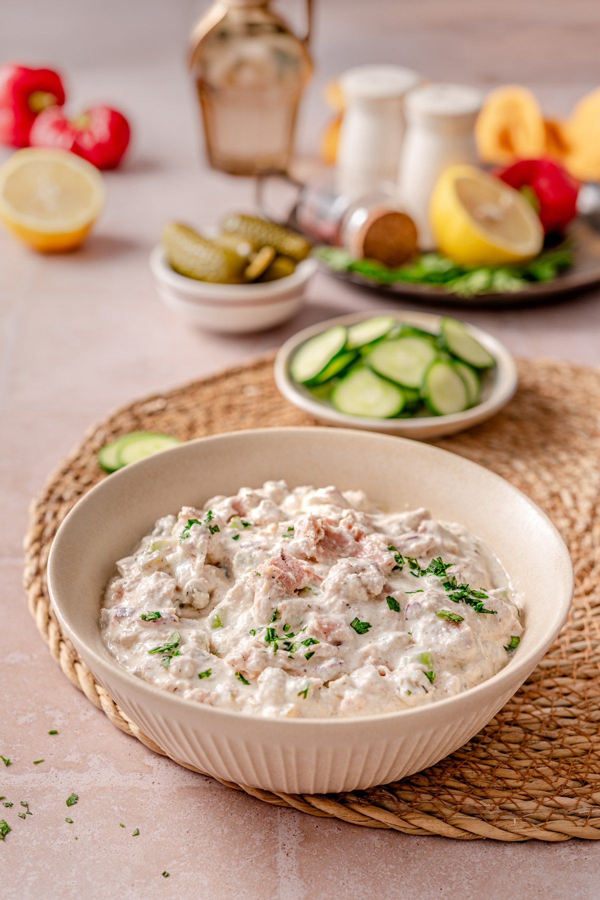Cottage cheese tuna salad