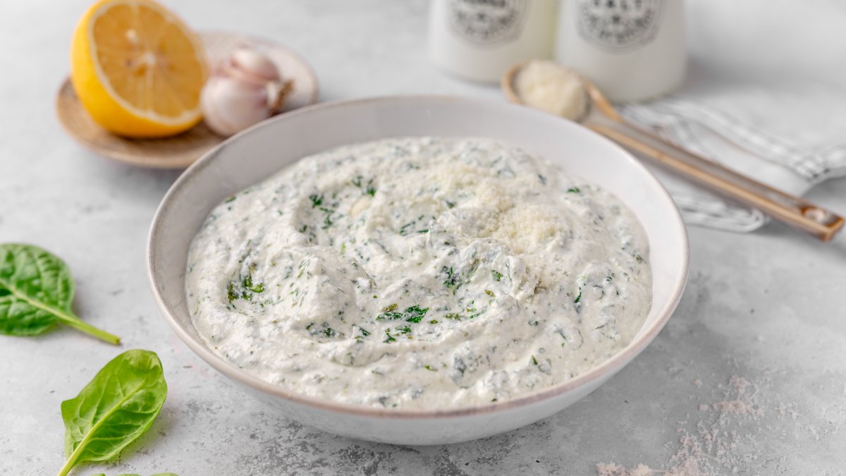 Cottage cheese spinach dip