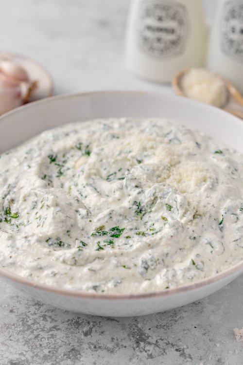 Cottage cheese spinach dip