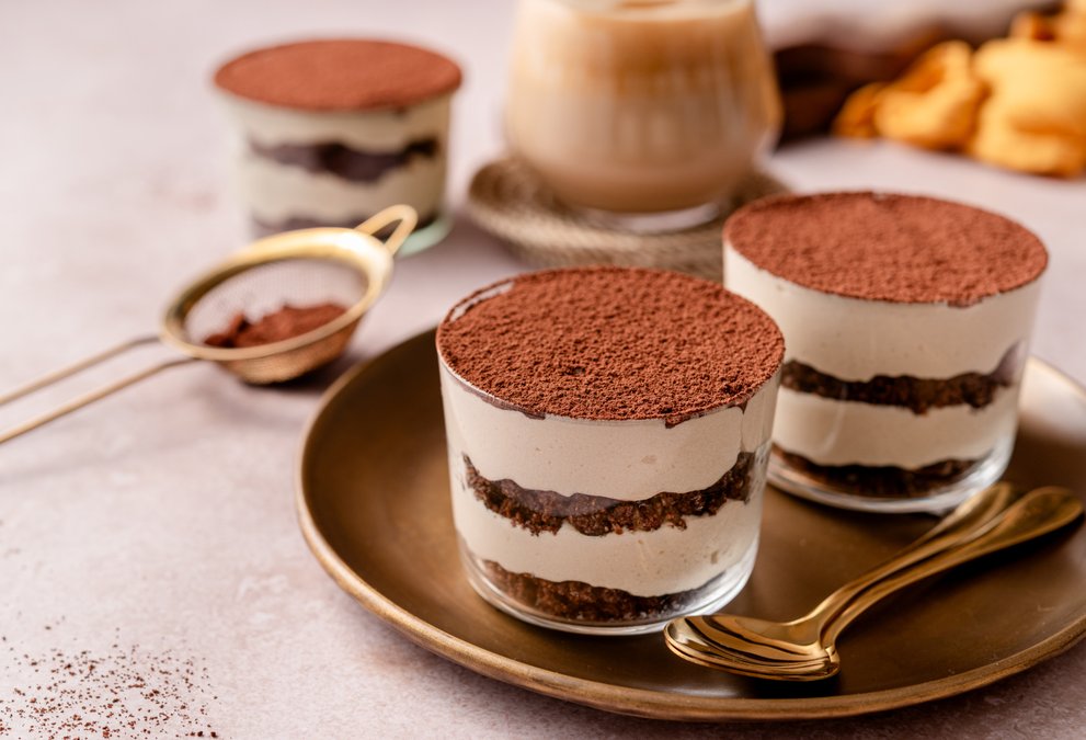 Keto cottage cheese tiramisu