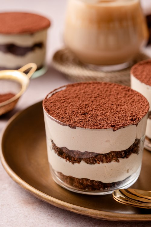 Keto cottage cheese tiramisu
