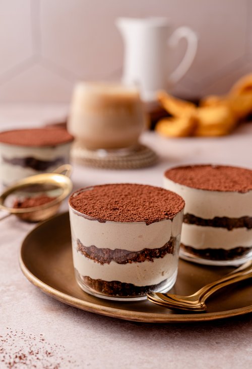 Keto cottage cheese tiramisu