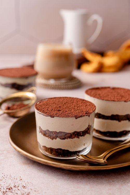 Keto cottage cheese tiramisu