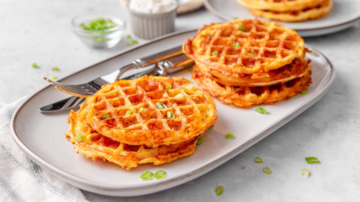 Keto cottage cheese chaffles